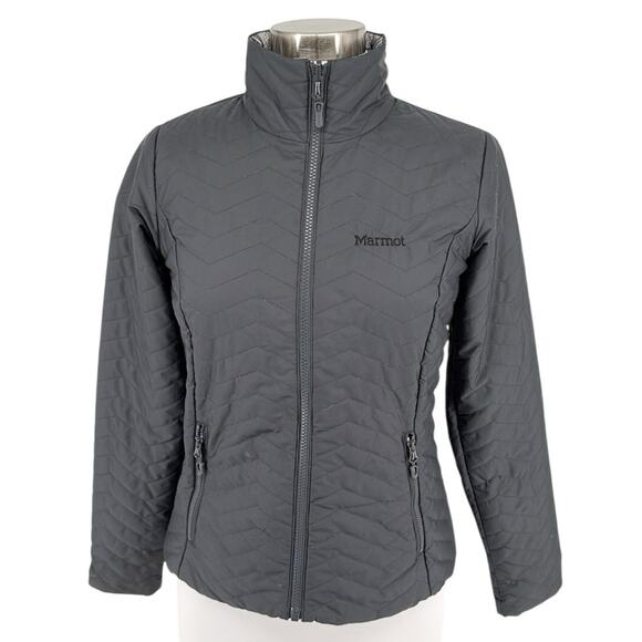 Marmot Women’s Lightweight Gray Reversible Zip Up Quilted Jacket Size XS - Picture 1 of 16